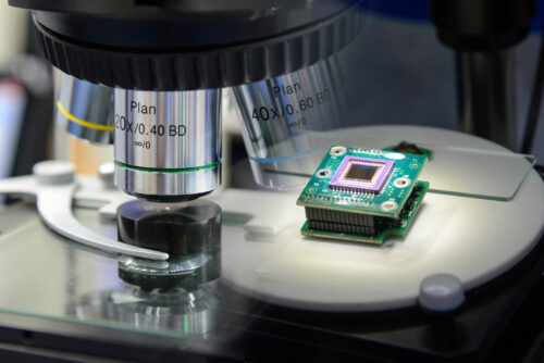 Microscope units for chip inspection